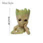 Miniature Groot Figurine Office Decor