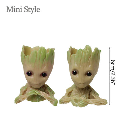 Miniature Groot Figurine Office Decor