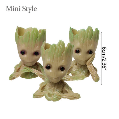 Miniature Groot Figurine Office Decor