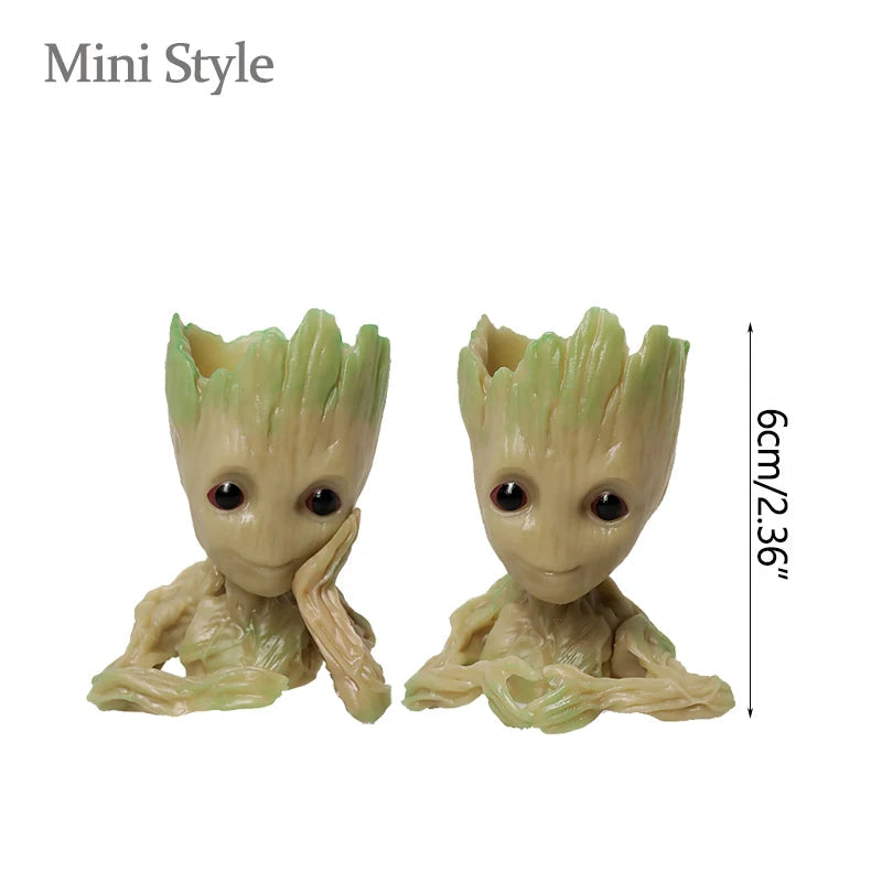 Miniature Groot Figurine Office Decor