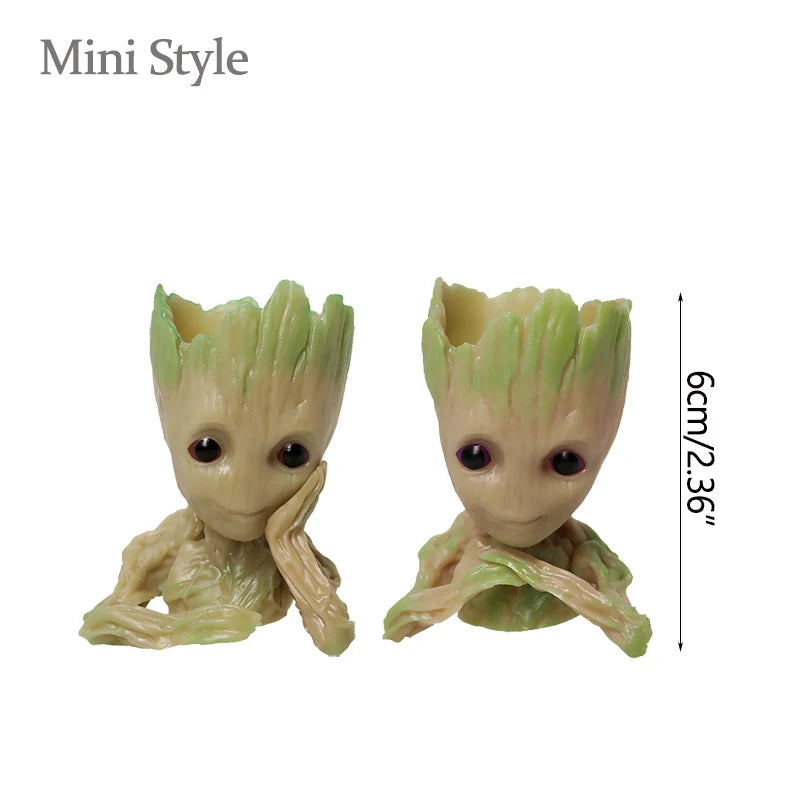 Miniature Groot Figurine Office Decor