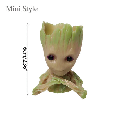 Miniature Groot Figurine Office Decor