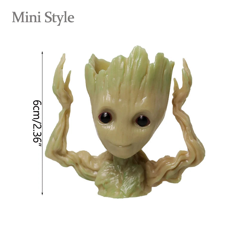 Miniature Groot Figurine Office Decor