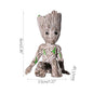 Miniature Groot Figurine Office Decor