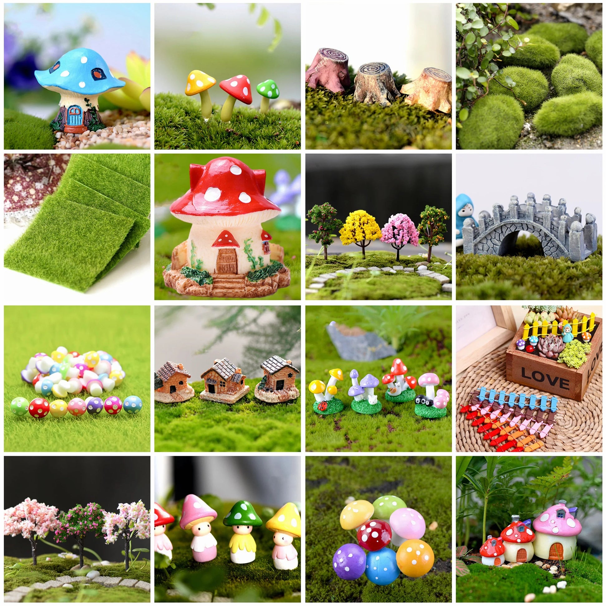 Miniature Resin Fairy Garden Ornaments