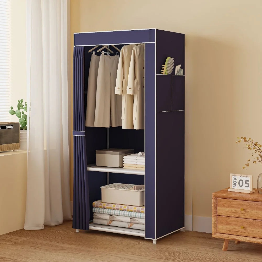 Minimalist Fabric Wardrobe for Bedroom