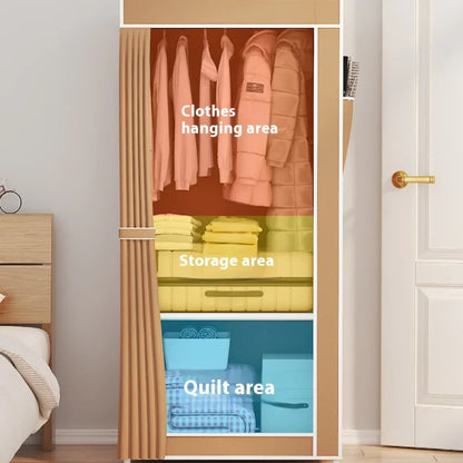 Minimalist Fabric Wardrobe for Bedroom