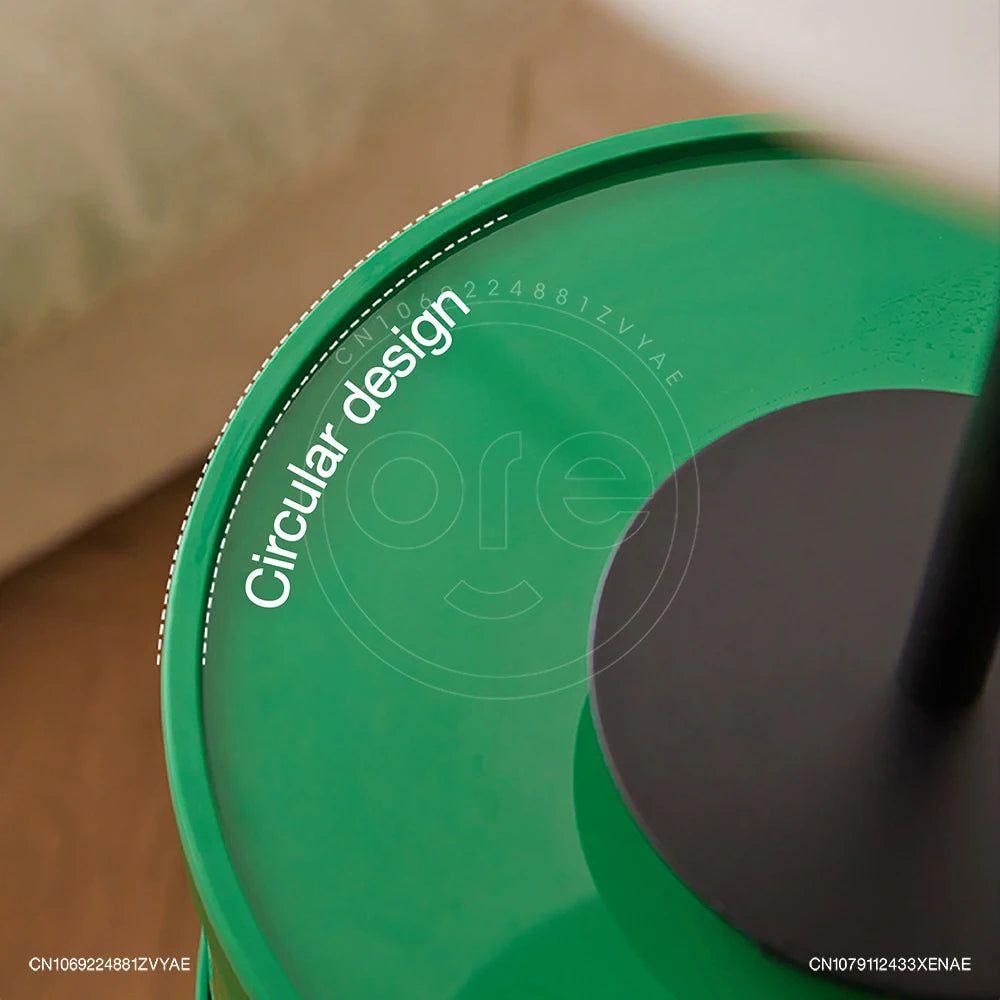 Minimalist Green Plastic Nightstand Table