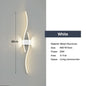 Minimalist LED Wall Lamps - Black, White, Gold