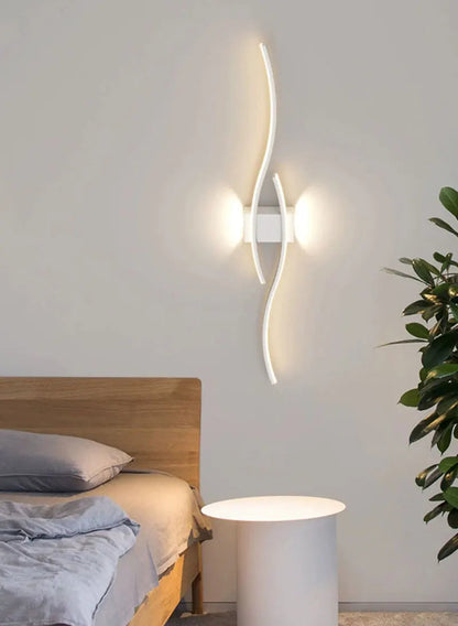 Minimalist LED Wall Lamps - Black, White, Gold