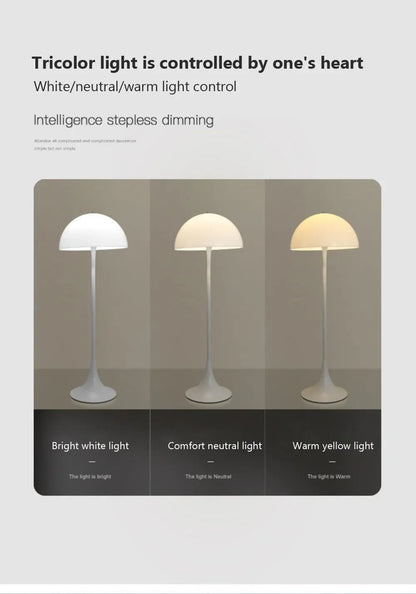 Minimalist White Mushroom Floor Lamp