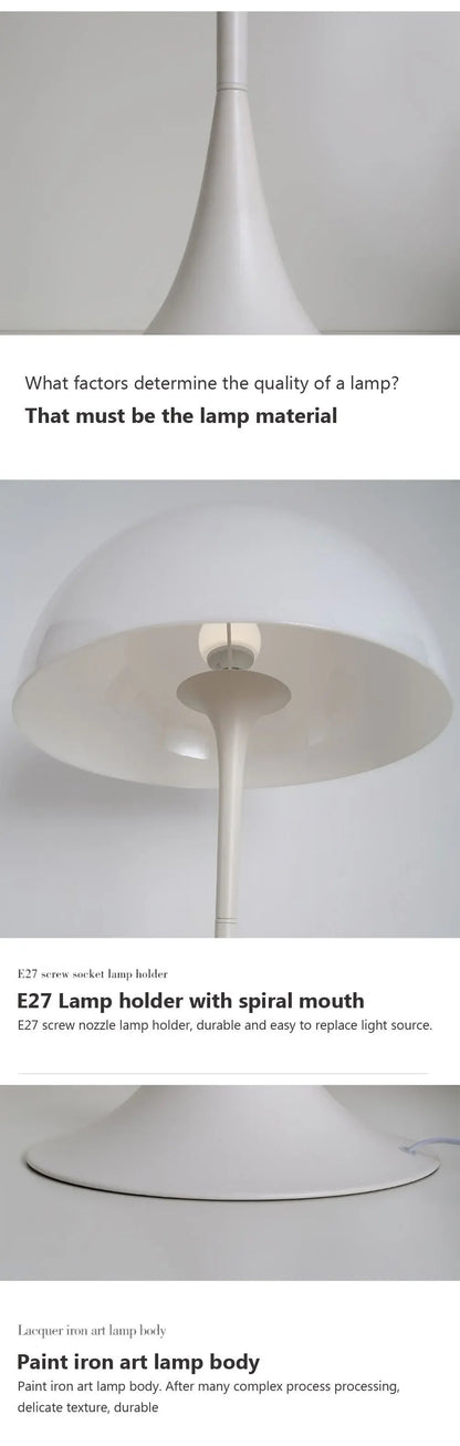 Minimalist White Mushroom Floor Lamp