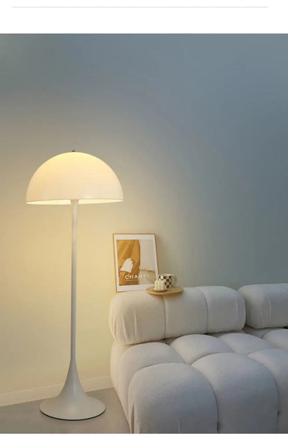 Minimalist White Mushroom Floor Lamp