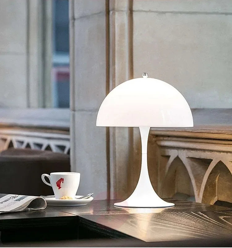 Minimalist White Mushroom Floor Lamp