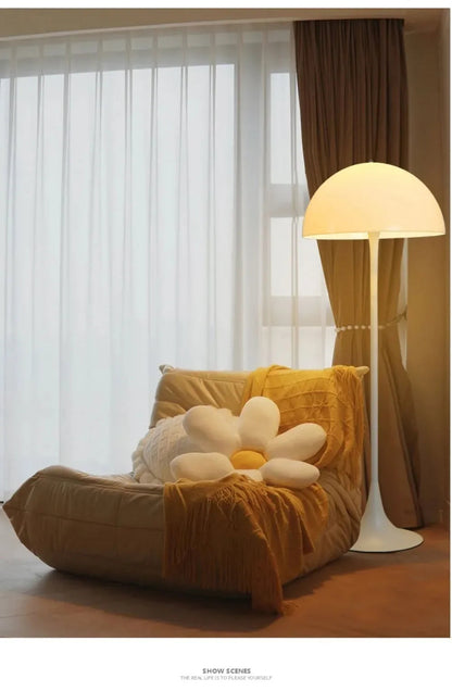 Minimalist White Mushroom Floor Lamp