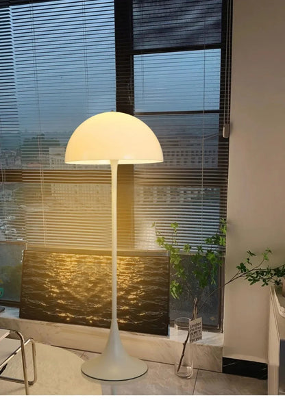 Minimalist White Mushroom Floor Lamp