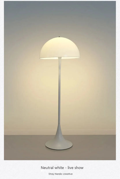 Minimalist White Mushroom Floor Lamp