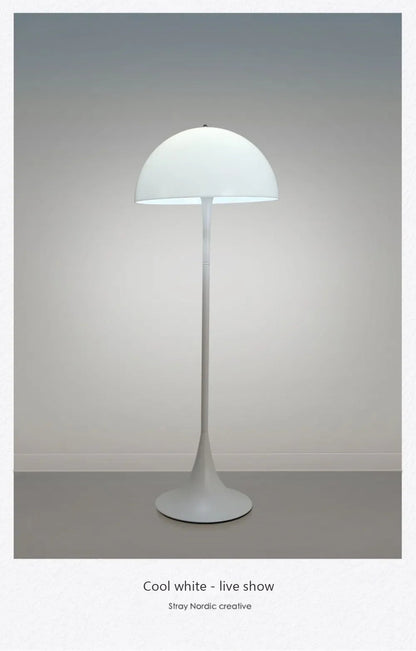 Minimalist White Mushroom Floor Lamp