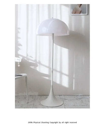 Minimalist White Mushroom Floor Lamp