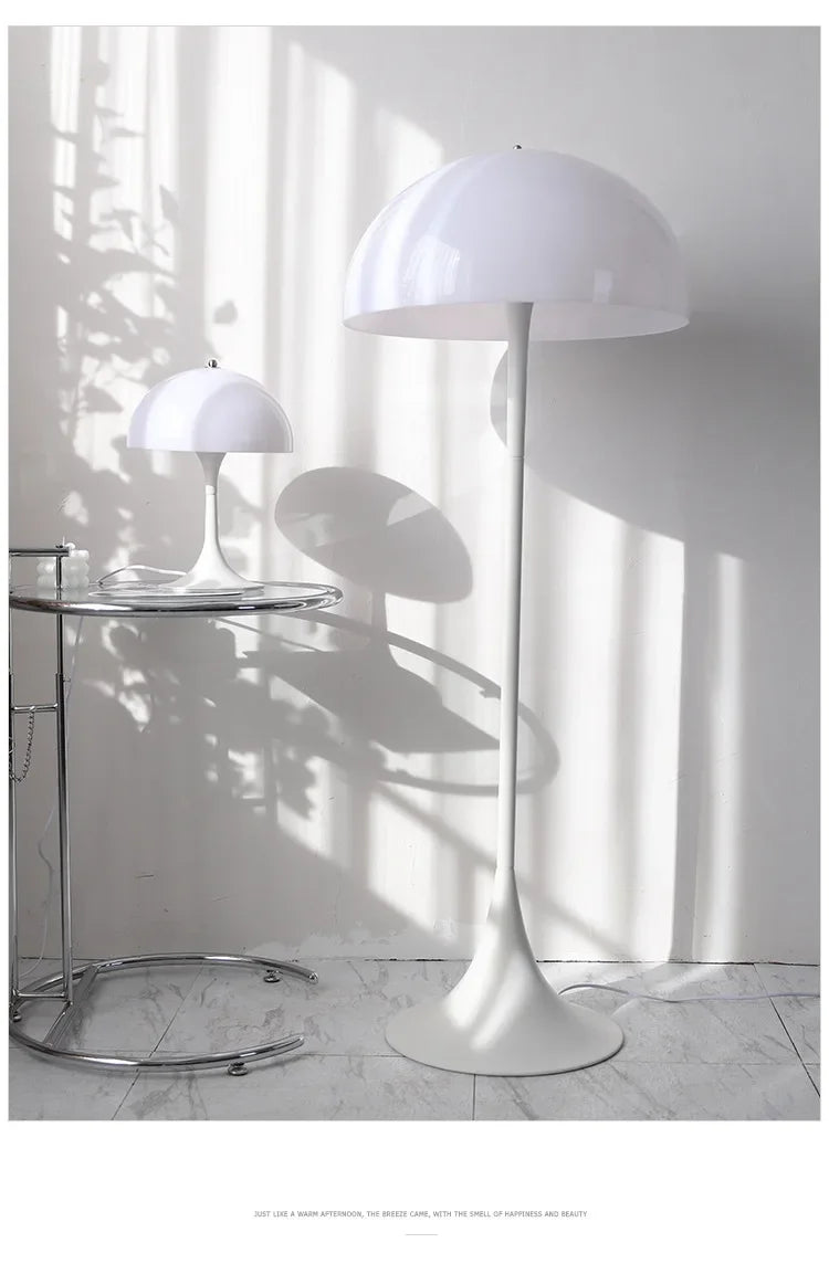 Minimalist White Mushroom Floor Lamp