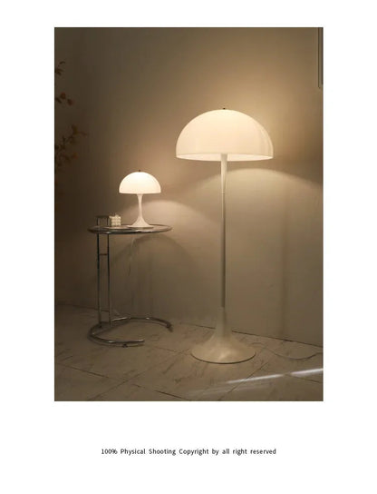 Minimalist White Mushroom Floor Lamp