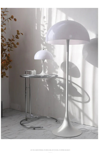 Minimalist White Mushroom Floor Lamp