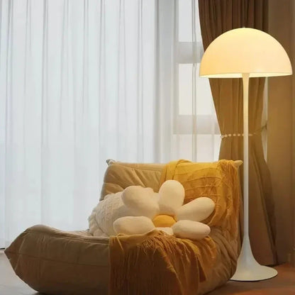 Minimalist White Mushroom Floor Lamp