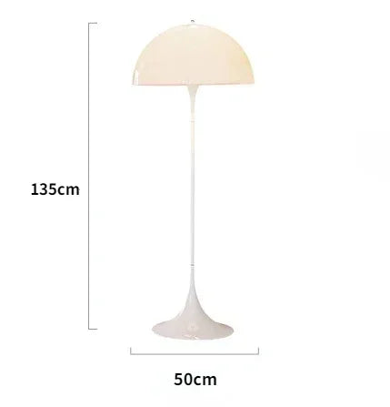 Minimalist White Mushroom Floor Lamp