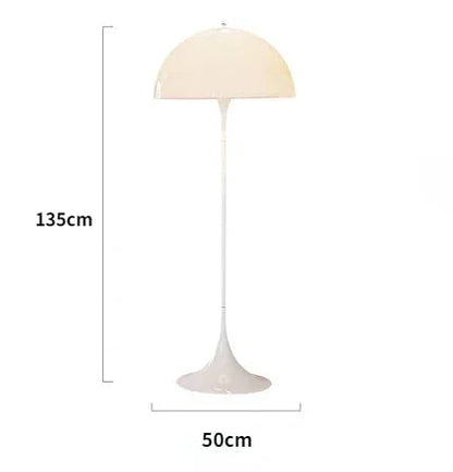 Minimalist White Mushroom Floor Lamp