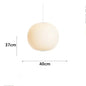 Minimalist White Silk Pendant Lamp