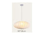 Minimalist White Silk Pendant Lamp