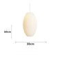 Minimalist White Silk Pendant Lamp