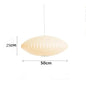 Minimalist White Silk Pendant Lamp