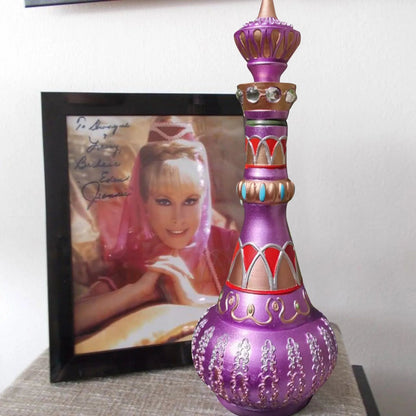 Mirrored Purple Jeannie Bottle Decoration