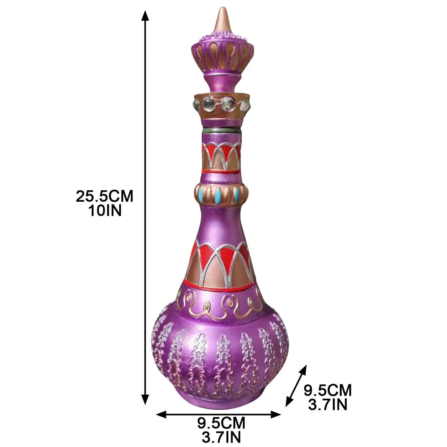 Mirrored Purple Jeannie Bottle Decoration