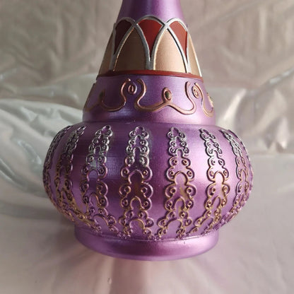 Mirrored Purple Jeannie Bottle Decoration