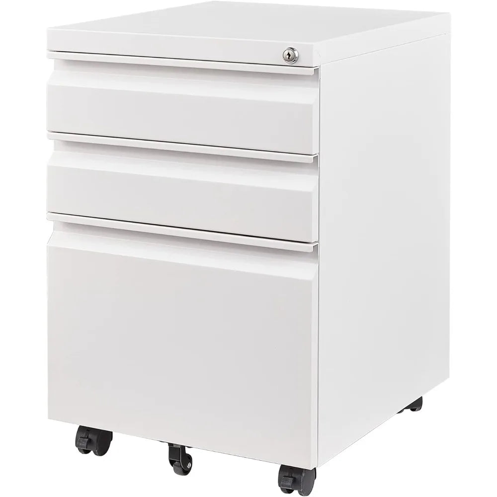 Mobile Steel File Cabinet with Lock