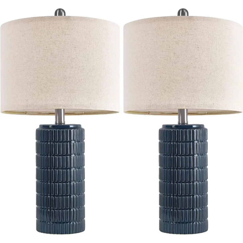 Modern 23" White Ceramic Table Lamps