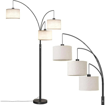 Modern 3-Light Arc Floor Lamp