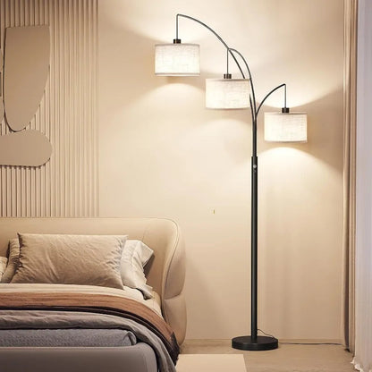 Modern 3-Light Arc Floor Lamp