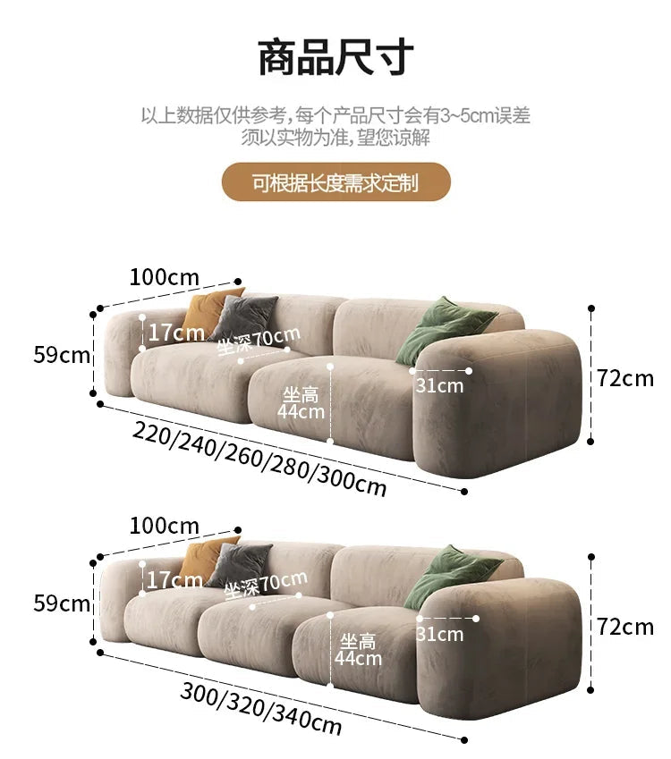 Modern 3-Seater Sofa Bed XXL