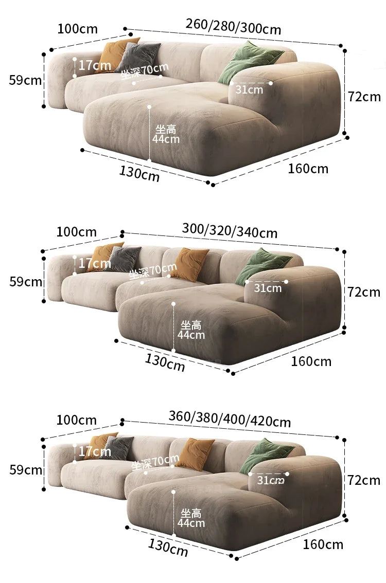 Modern 3-Seater Sofa Bed XXL