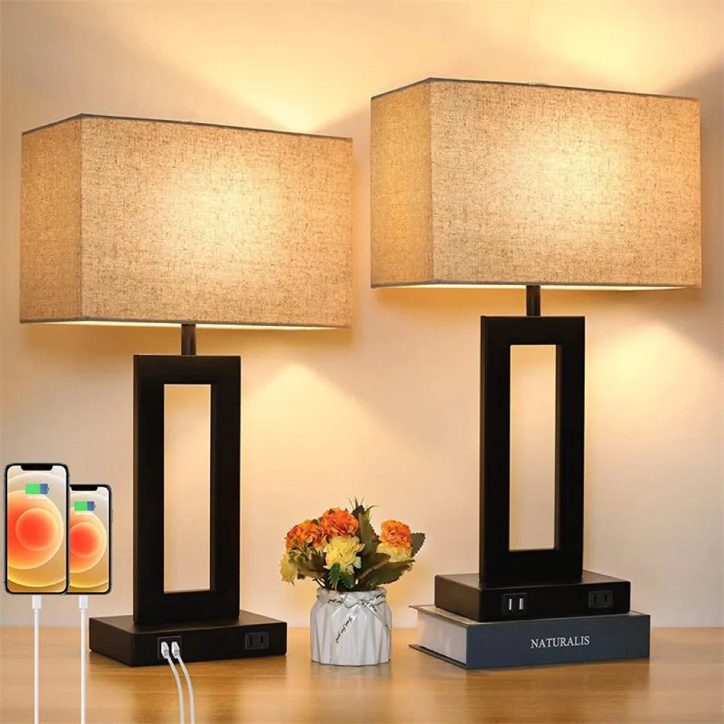 Modern 3-Way Dimmable Bedside Lamp