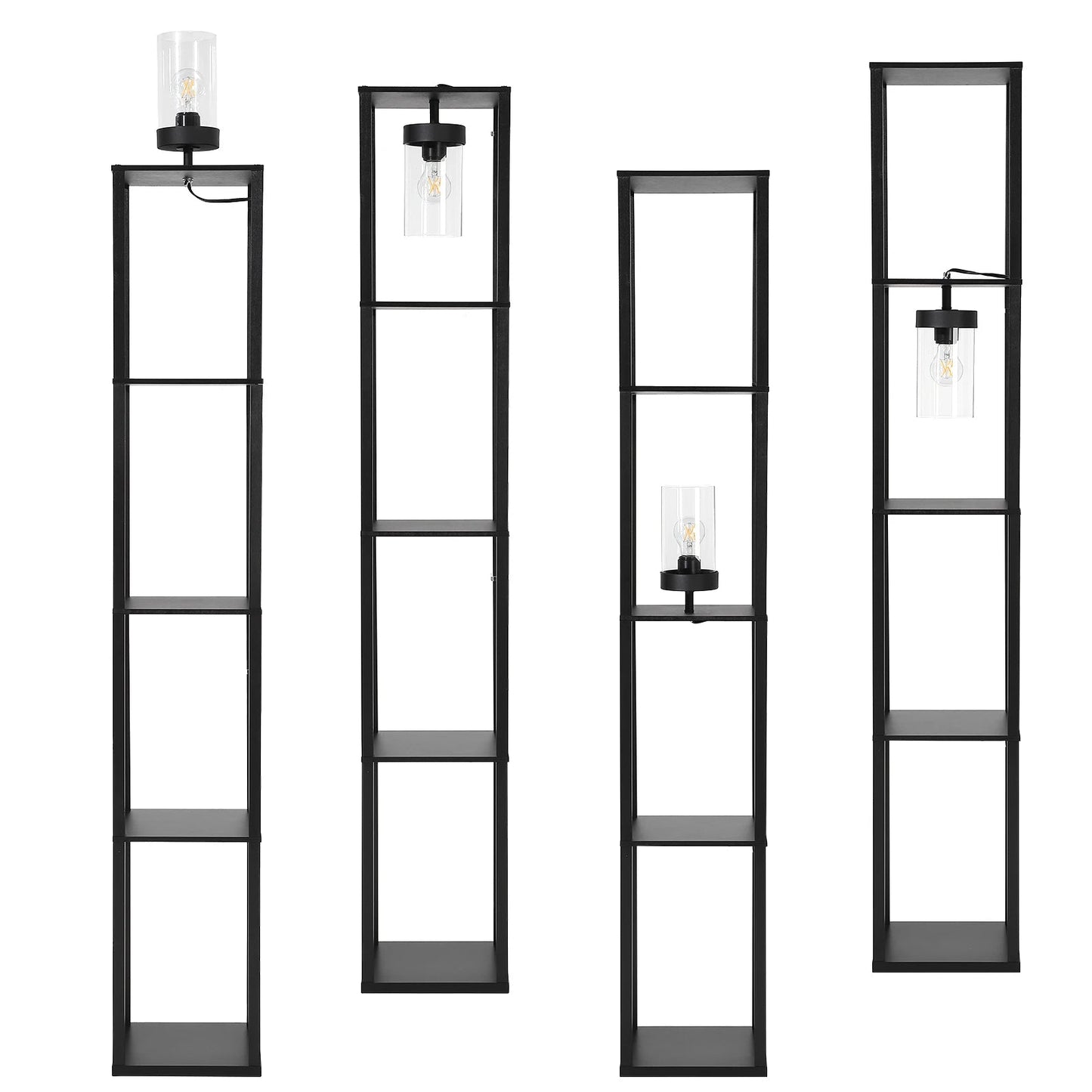 Modern 5-Tier Shelf Floor Lamp