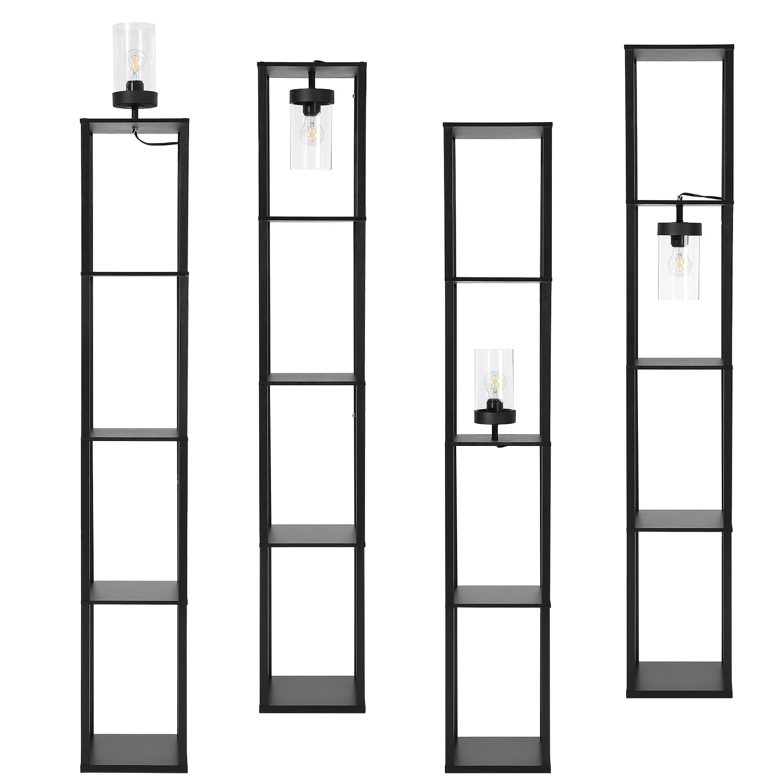 Modern 5-Tier Shelf Floor Lamp