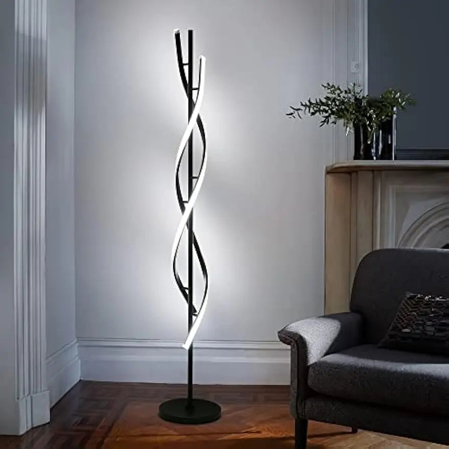 Modern 53" LED Spiral Floor Lamp