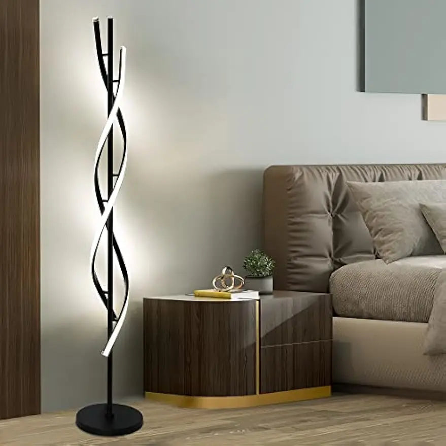 Modern 53" LED Spiral Floor Lamp