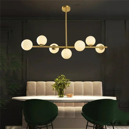 Modern 6-7 Heads Glass Chandelier