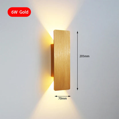 Modern 6W LED Wall Lamp - Aluminium