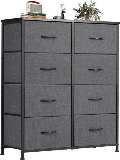 Modern 8-Drawer Fabric Dresser for Stylish Storage